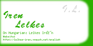 iren lelkes business card